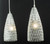 Zuka 3lt Bar Pendant Polished Chrome & Textured Glass