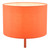 Toledo Table Lamp Satin Orange With Shade