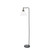 Ray Floor Lamp Matt Black/Antique Brass & Glass