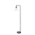 Ray Floor Lamp Matt Black/Antique Brass & Glass