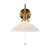 Hadano Wall Light Natural Brass & Ceramic Shallow Shade