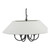 Sivan 6 Light Pendant Matt Black With Shade