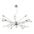 Kalyssa 10 Light Pendant Polished Chrome and Glass