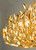 Silvius 12 Light Oval Pendant Gold Leaf