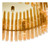Imani 16 Light Pendant Natural Brass and Champagne Glass