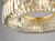 Sigourney 8 Light Pendant Satin Gold and Glass