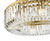 Sigourney 8 Light Pendant Satin Gold and Glass