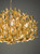 Silvius 9 Light Pendant Gold Leaf