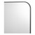Firuz Rectangle Mirror Thin Matt Black Frame 90 X 60cm