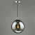 Ripple Pendant Polished Chrome & Smoked Glass