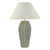 Rosario Table Lamp Grey Crackle Glaze With Shade