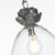 Belvedere Single Pendant Glass and Polished Pewter