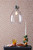 Belvedere Single Pendant Glass and Polished Pewter