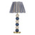 Bobble Table Lamp Persian Blue and Brushed Brass Base Only
