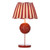 Bodkin Table Lamp Gloss Strawberry and Matt Blush Pink Base Only