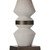 Nix Table Lamp White and Antique Brass Base Only
