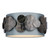 Planet 4 Light Semi-Flush Ceiling Light Black/Gold
