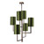 Spruce 6 Light Armed Pendant Aged Bronze Fitting Only
