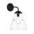 Upton Wall Light Black and Glass