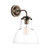 Upton Wall Light Antique Brass and Glass