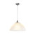 Yeats Single Pendant White Ribbed Glass