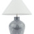 Laura Ashley Pussywillow Table Lamp Grey Ceramic and Polished Nickel With Shade