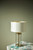 Laura Ashley Harrington Small Table Lamp Antique Brass and Glass With Shade