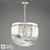 Eltham 4 Light Pendant Polished Nickel and Crystal