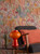 Chrissy Table Lamp Orange Art Glass