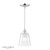 Laura Ashley Callaghan Pendant Polished Nickel and Ribbed Glass