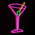 cocktail glass neon sign