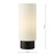 Aneska Table Lamp Matt Black and Opal Glass Aneska Table Lamp Matt Black and Opal Glass