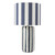 Cicada Table Lamp Blue and Polished Chrome With Shade Cicada Table Lamp Blue and Polished Chrome With Shade