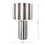 Cicada Table Lamp Blue and Polished Chrome With Shade Cicada Table Lamp Blue and Polished Chrome With Shade