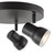 Clint 3 Light Bathroom Plate Spotlight Matt Black IP44 Clint 3 Light Bathroom Plate Spotlight Matt Black IP44