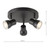 Clint 3 Light Bathroom Plate Spotlight Matt Black IP44 Clint 3 Light Bathroom Plate Spotlight Matt Black IP44