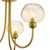 Cognac 3 Light Semi-Flush Satin Gold and Champagne Ribbed Glass Cognac 3 Light Semi-Flush Satin Gold and Champagne Ribbed Glass