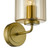Daylin Wall Light Satin Gold and Amber Ribbed Glass Daylin Wall Light Satin Gold and Amber Ribbed Glass