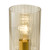 Daylin Table Lamp Satin Gold and Amber Ribbed Glass Daylin Table Lamp Satin Gold and Amber Ribbed Glass