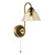 Erika Wall Light Antique Bronze and Amber Glass Erika Wall Light Antique Bronze and Amber Glass