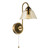 Erika Wall Light Antique Bronze and Amber Glass Erika Wall Light Antique Bronze and Amber Glass