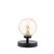 Esben Touch Table Lamp Matt Black With Twisted Amber Glass Esben Touch Table Lamp Matt Black With Twisted Amber Glass