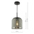 Esila Pendant Matt Black and Smoked Glass Esila Pendant Matt Black and Smoked Glass