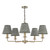 Favian 5 Light Pendant Matt Bronze Fitting Only Favian 5 Light Pendant Matt Bronze Fitting Only