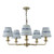 Favian 5 Light Pendant Matt Bronze Fitting Only Favian 5 Light Pendant Matt Bronze Fitting Only