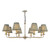Favian 8 Light Pendant Matt Bronze Fitting Only