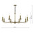Favian 8 Light Pendant Matt Bronze Fitting Only