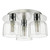 Forseti 3 Light Bathroom Flush Light Polished Chrome and Glass IP44 Forseti 3 Light Bathroom Flush Light Polished Chrome and Glass IP44
