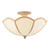 Giuliana 3 Light Semi-Flush Rattan and Satin Taupe Giuliana 3 Light Semi-Flush Rattan and Satin Taupe