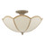 Giuliana 3 Light Semi-Flush Rattan and Satin Taupe Giuliana 3 Light Semi-Flush Rattan and Satin Taupe